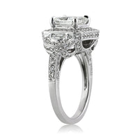 3.23ct Radiant Cut Diamond Engagement Ring