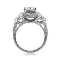 3.23ct Radiant Cut Diamond Engagement Ring