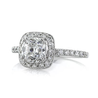 1.92ct Old Mine Cut Diamond Engagement Ring