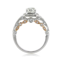2.13ct Antique Cushion Brilliant Diamond Engagement Ring