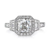 2.21ct Antique Cushion Brilliant Diamond Engagement Ring