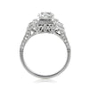 2.21ct Antique Cushion Brilliant Diamond Engagement Ring
