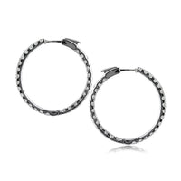 2.80ct Round Brilliant Cut Diamond Hoop Earrings