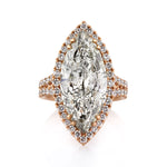 9.68ct Marquise Cut Diamond Engagement Ring