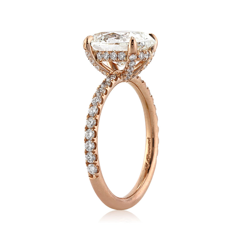 3.71ct Oval Cut Diamond Engagement Ring