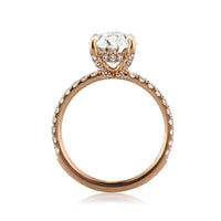 3.71ct Oval Cut Diamond Engagement Ring