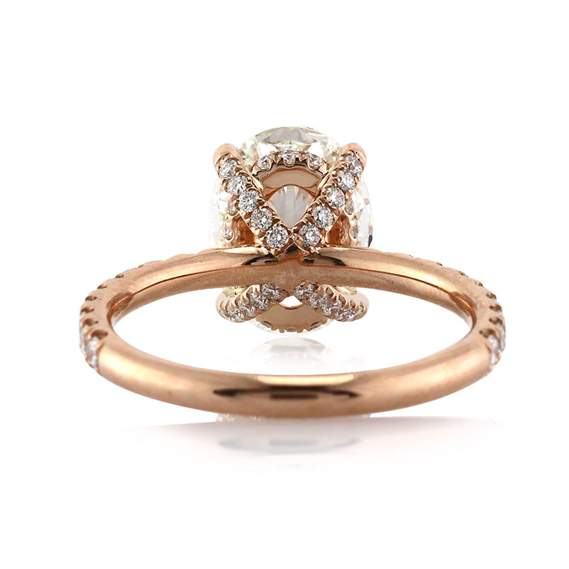 3.71ct Oval Cut Diamond Engagement Ring