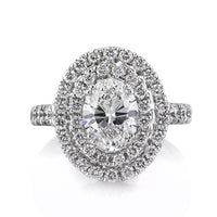 3.56ct Oval Cut Diamond Engagement Ring