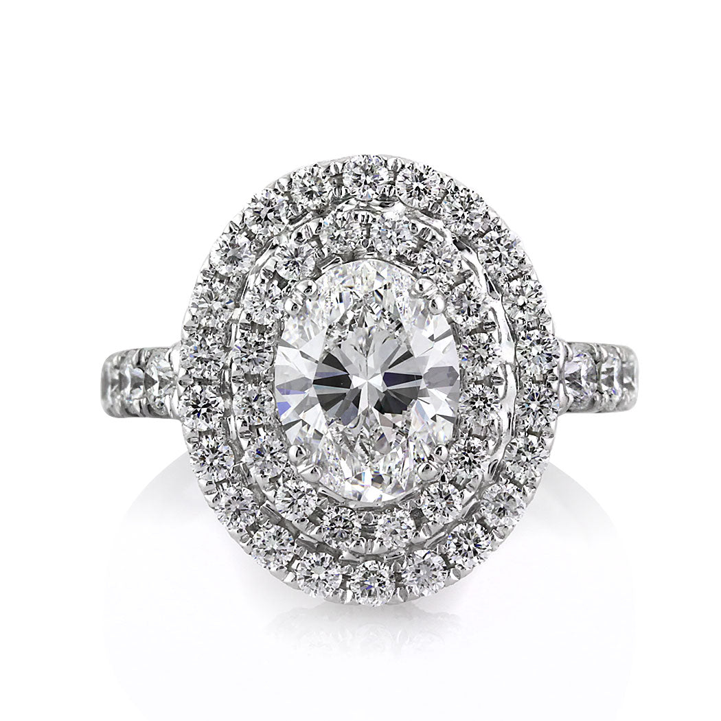 3.56ct Oval Cut Diamond Engagement Ring