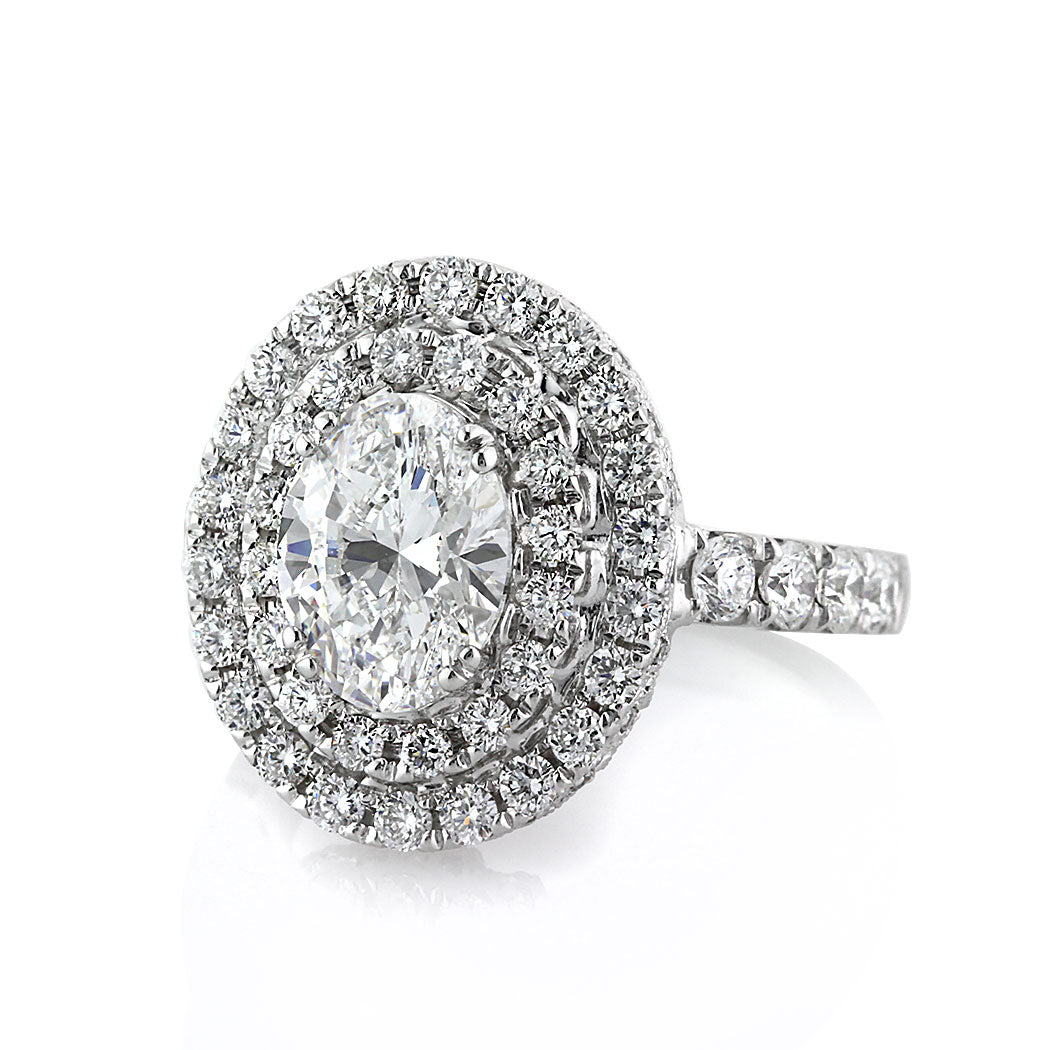 3.56ct Oval Cut Diamond Engagement Ring