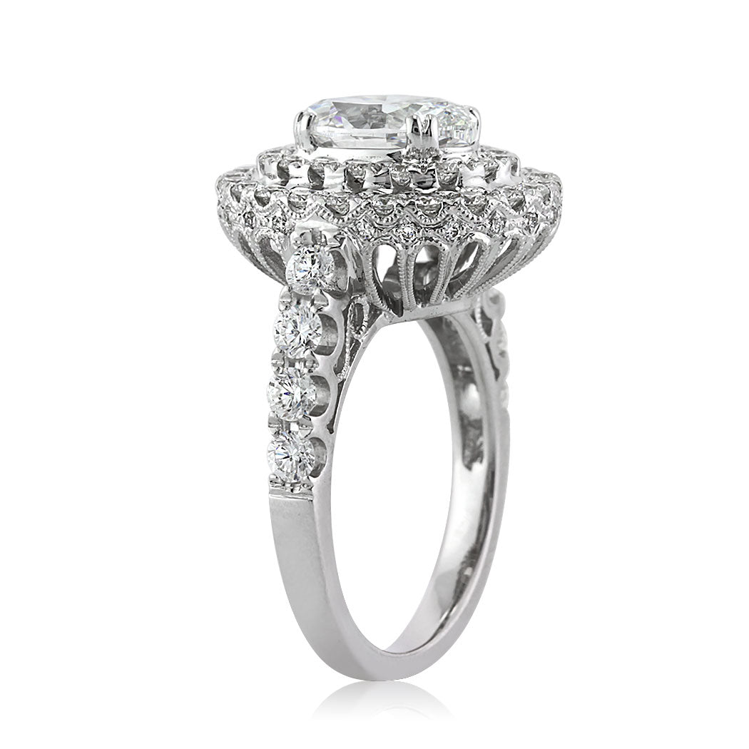 3.56ct Oval Cut Diamond Engagement Ring