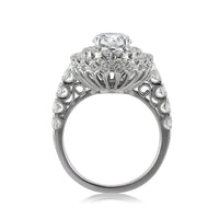 3.56ct Oval Cut Diamond Engagement Ring