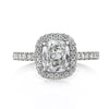 1.95ct Antique Cushion Brilliant Diamond Engagement Ring