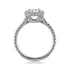1.95ct Antique Cushion Brilliant Diamond Engagement Ring
