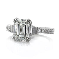 4.05ct Emerald Cut Diamond Engagement Ring
