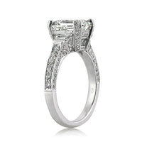 4.05ct Emerald Cut Diamond Engagement Ring