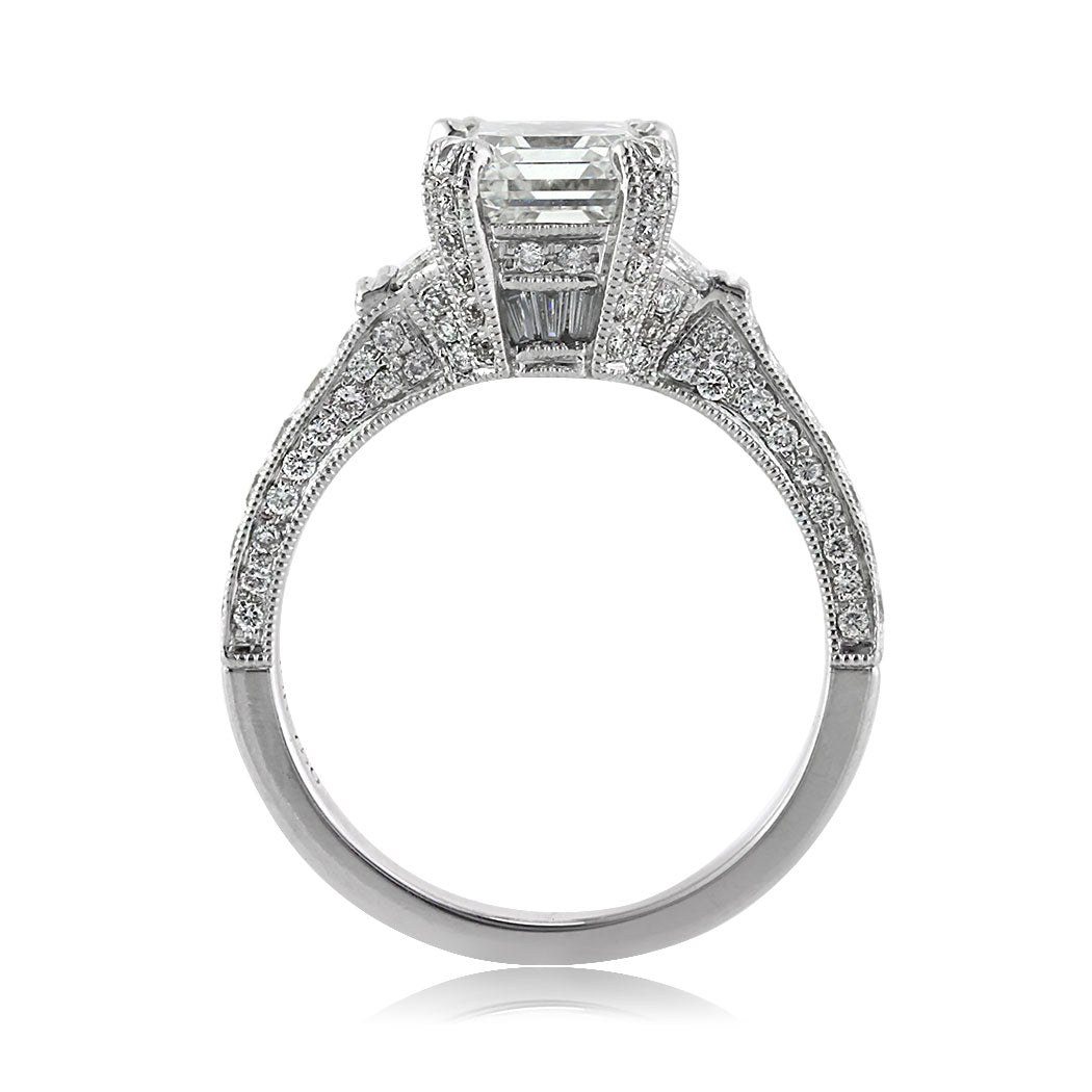 4.05ct Emerald Cut Diamond Engagement Ring