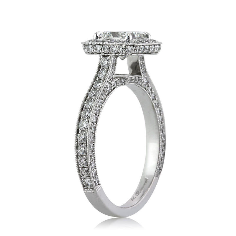 2.31ct Princess Cut Diamond Engagement Ring