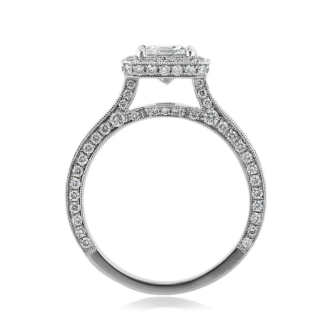 2.31ct Princess Cut Diamond Engagement Ring