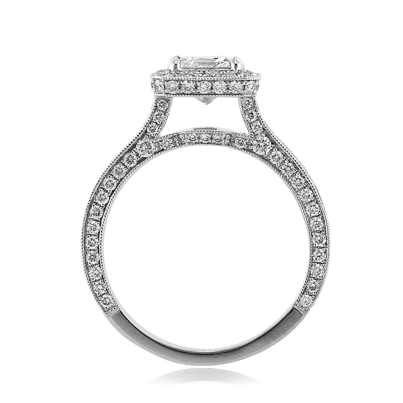 2.31ct Princess Cut Diamond Engagement Ring
