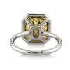 4.62ct Fancy Light Yellow Radiant Cut Diamond Engagement Ring