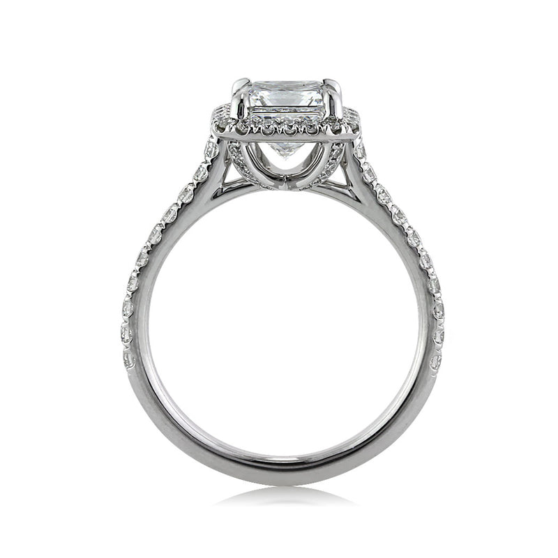 2.27ct Princess Cut Diamond Engagement Ring