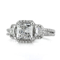 3.00ct Princess Cut Diamond Engagement Ring