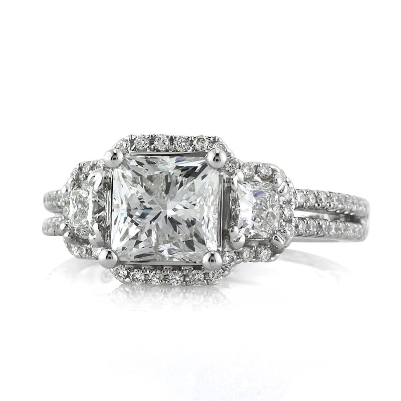 3.00ct Princess Cut Diamond Engagement Ring