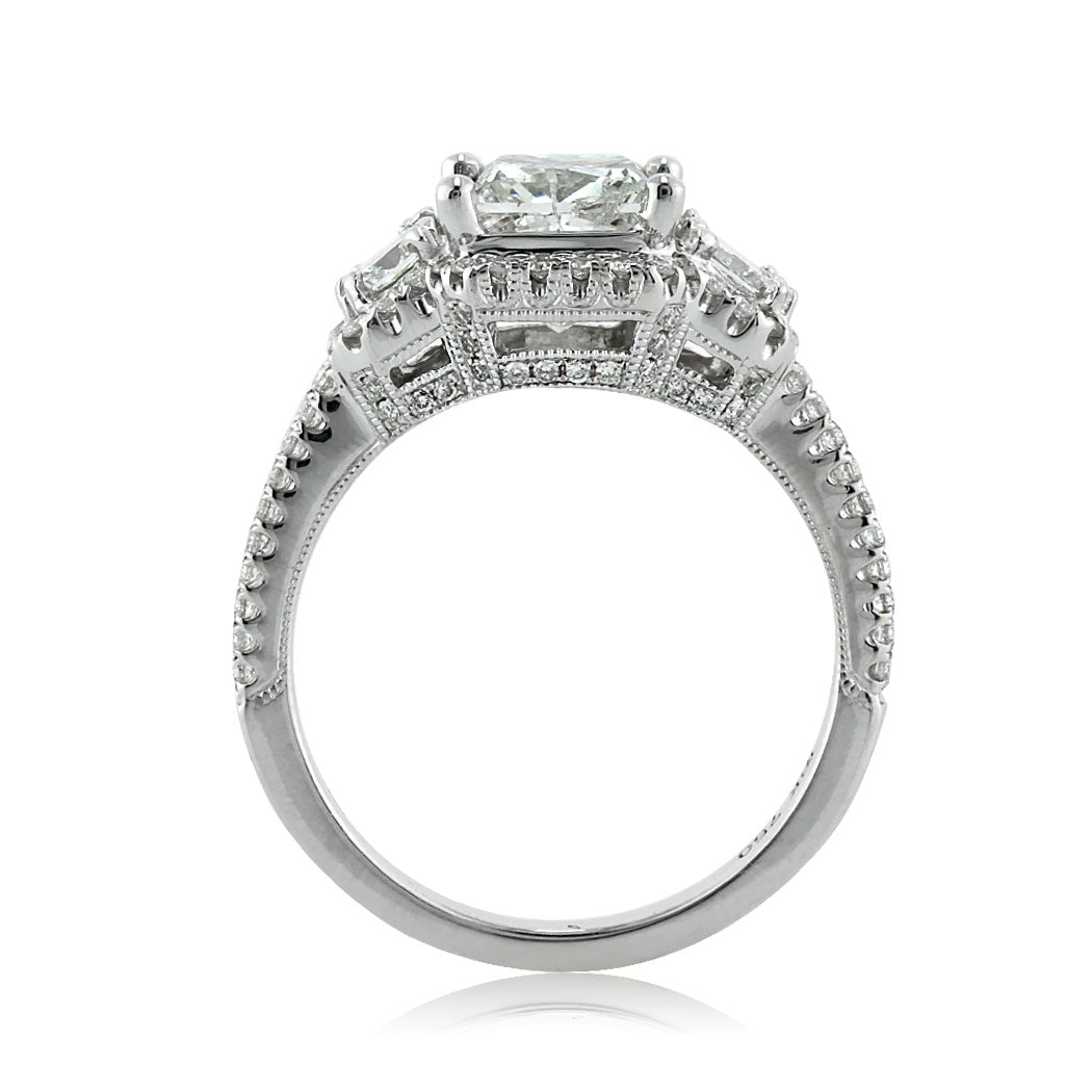 3.00ct Princess Cut Diamond Engagement Ring