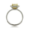 2.76ct Fancy Intense Yellow Radiant Cut Diamond Engagement Ring