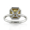 2.76ct Fancy Intense Yellow Radiant Cut Diamond Engagement Ring
