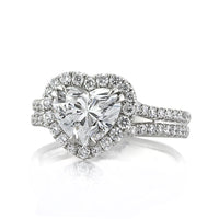 2.67ct Heart Shaped Diamond Engagement Ring