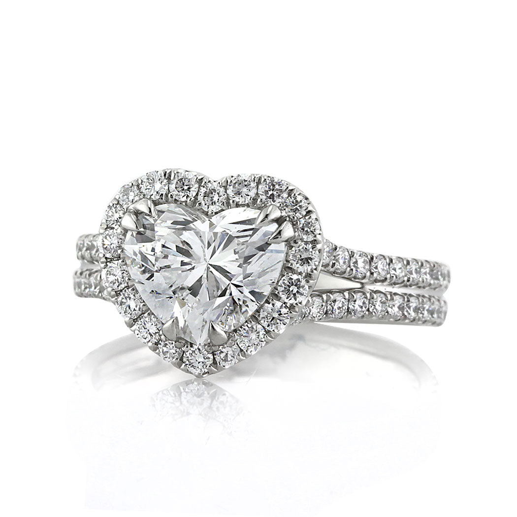 2.67ct Heart Shaped Diamond Engagement Ring