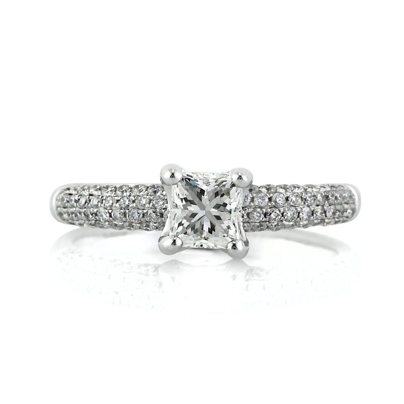 1.45ct Princess Cut Diamond Engagement Ring
