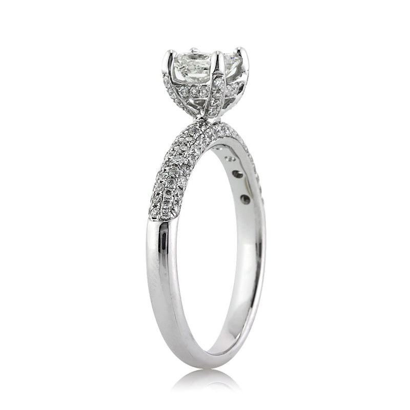 1.45ct Princess Cut Diamond Engagement Ring