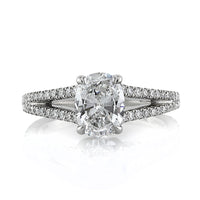 1.70ct Oval Cut Diamond Engagement Ring