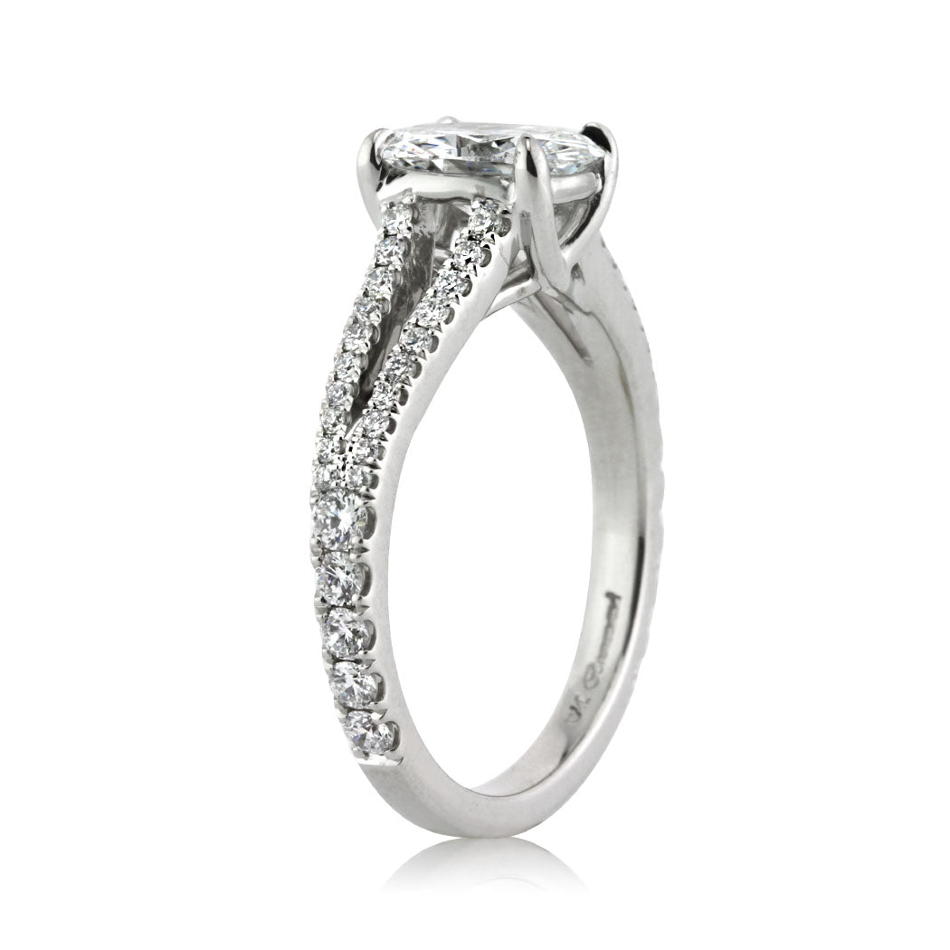 1.70ct Oval Cut Diamond Engagement Ring