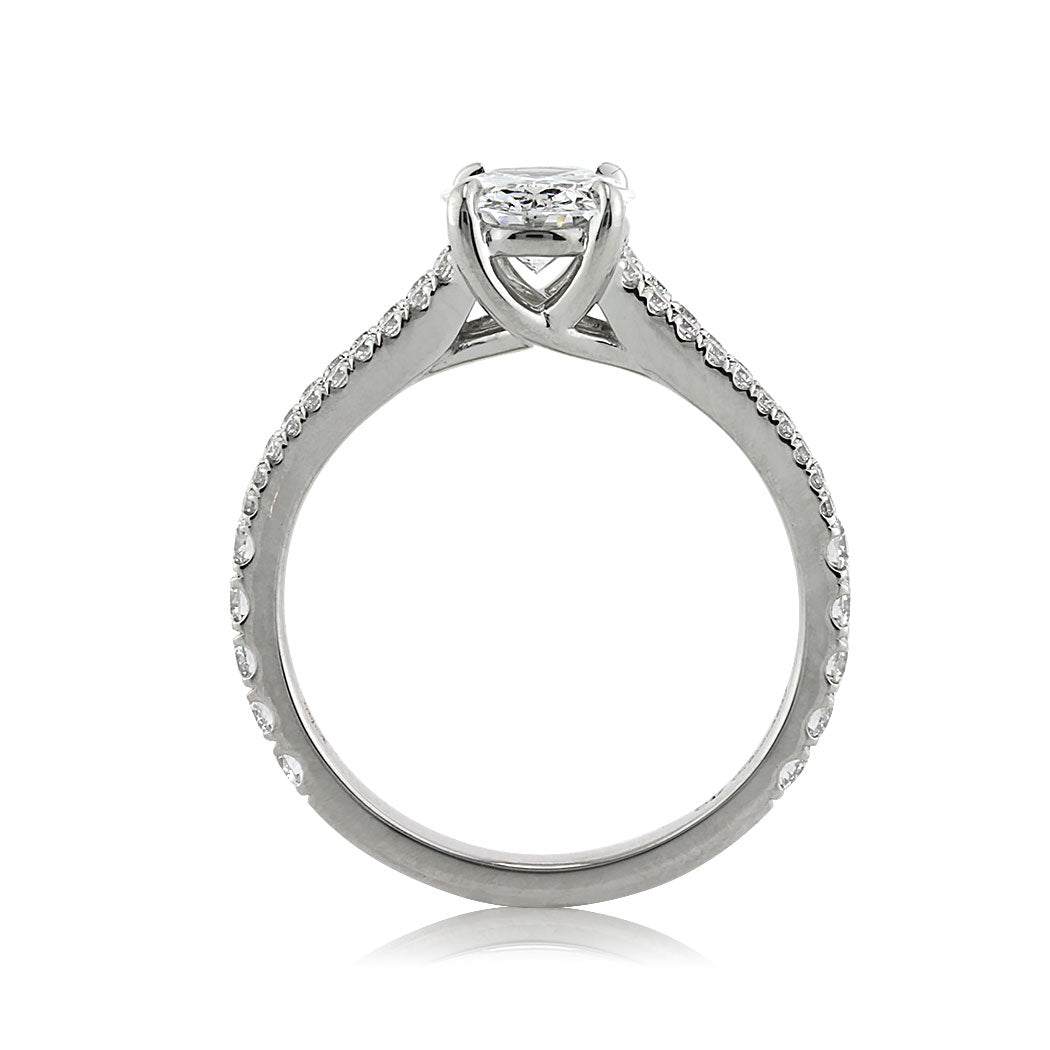 1.70ct Oval Cut Diamond Engagement Ring