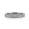 1.35ct Round Brilliant Cut Diamond Three-Sided Pavé Eternity Band in Platinum