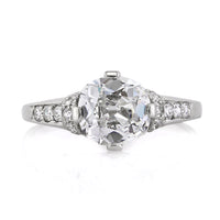2.09ct Old Mine Cut Diamond Engagement Ring