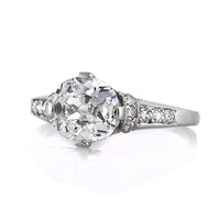 2.09ct Old Mine Cut Diamond Engagement Ring
