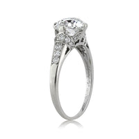 2.09ct Old Mine Cut Diamond Engagement Ring
