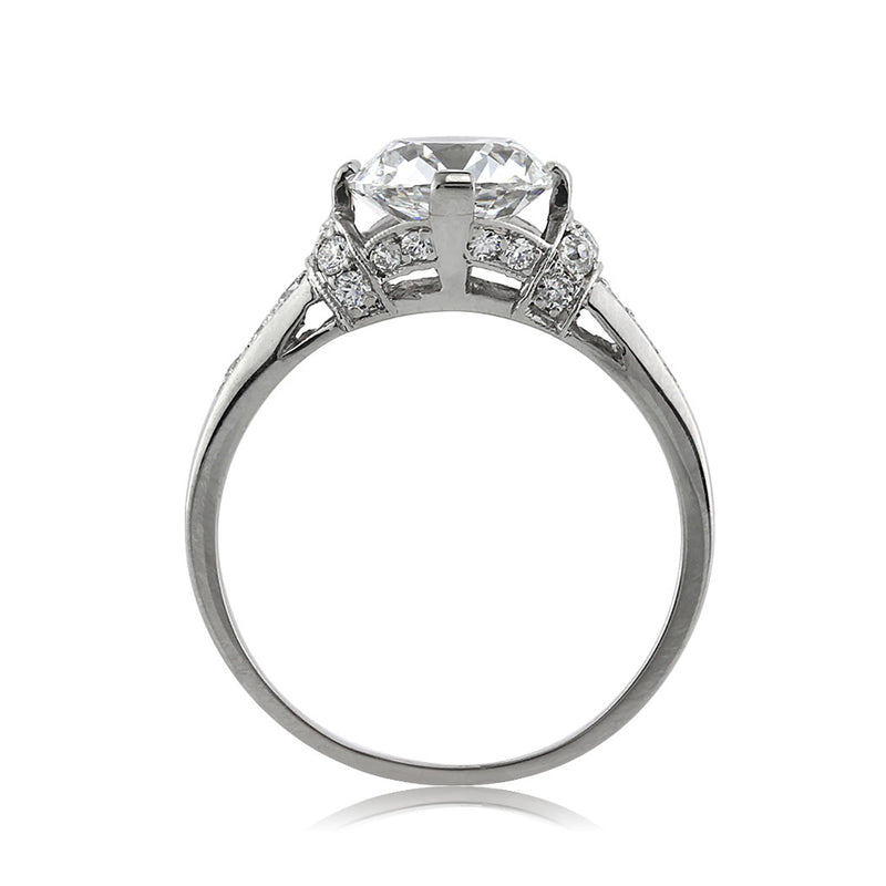 2.09ct Old Mine Cut Diamond Engagement Ring