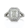 3.91ct Radiant Cut Diamond Engagement Ring