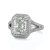 3.91ct Radiant Cut Diamond Engagement Ring