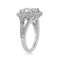 3.91ct Radiant Cut Diamond Engagement Ring