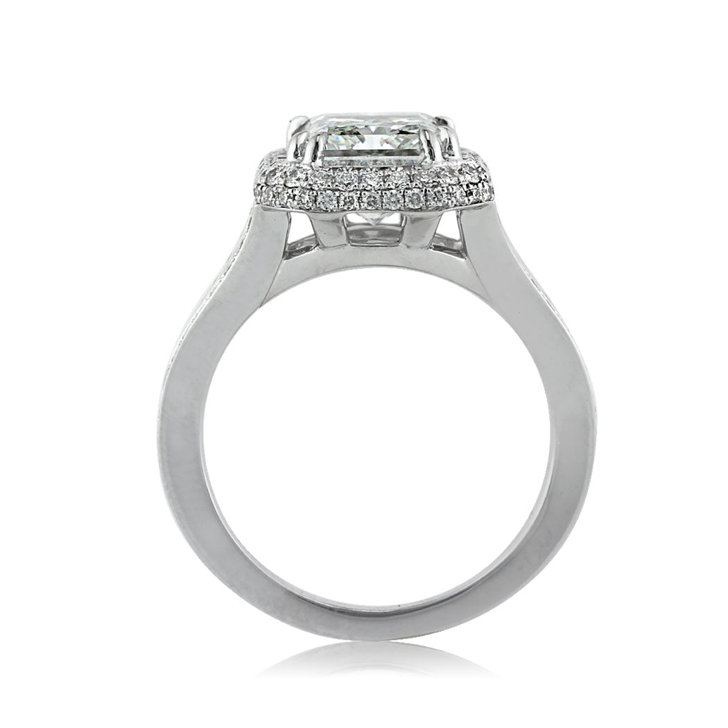 3.91ct Radiant Cut Diamond Engagement Ring