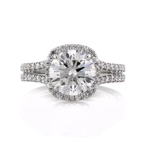 3.18ct Round Brilliant Cut Diamond Engagement Ring