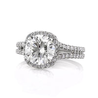 3.18ct Round Brilliant Cut Diamond Engagement Ring