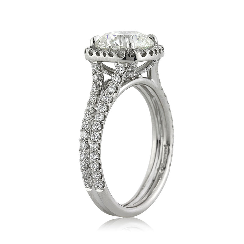 3.18ct Round Brilliant Cut Diamond Engagement Ring
